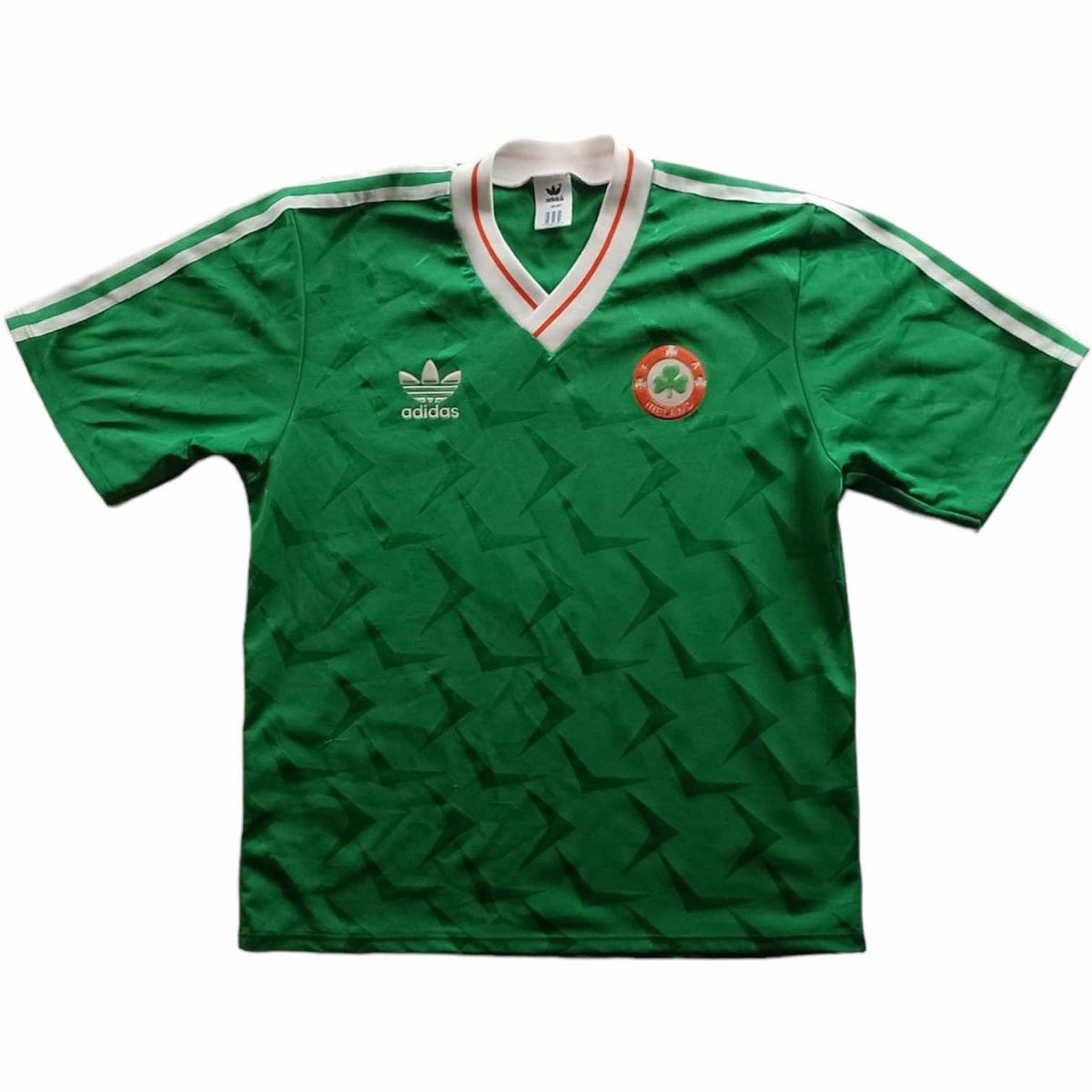 Írország 1990-92 Adidas hazai foci mez M-es