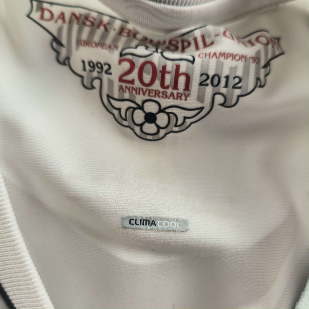 Denmark 2012-14 Adidas away Techfit long sleeve football shirt size 8