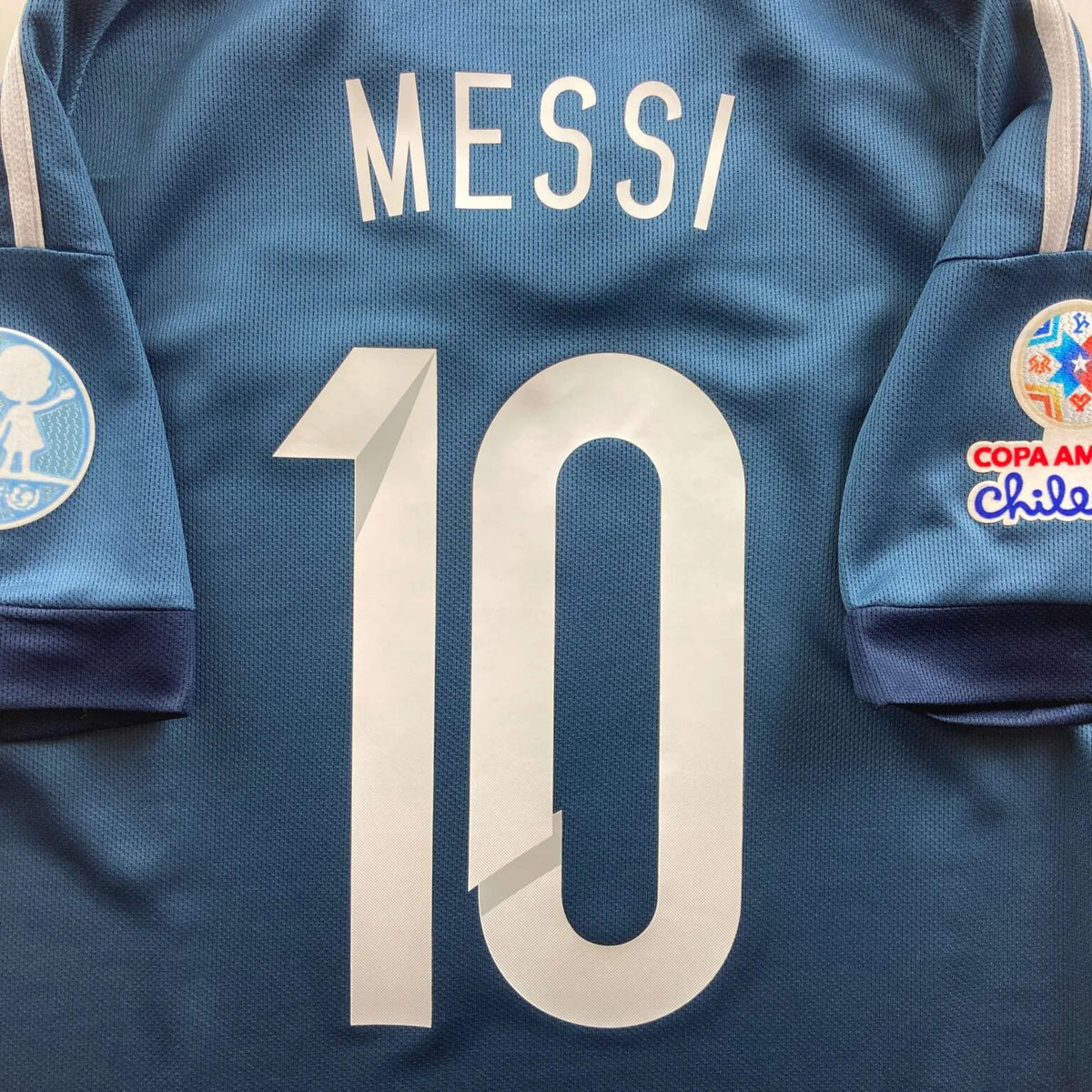 Argentína 2015-17 Adidas vendég Lionel Messi foci mez S-es