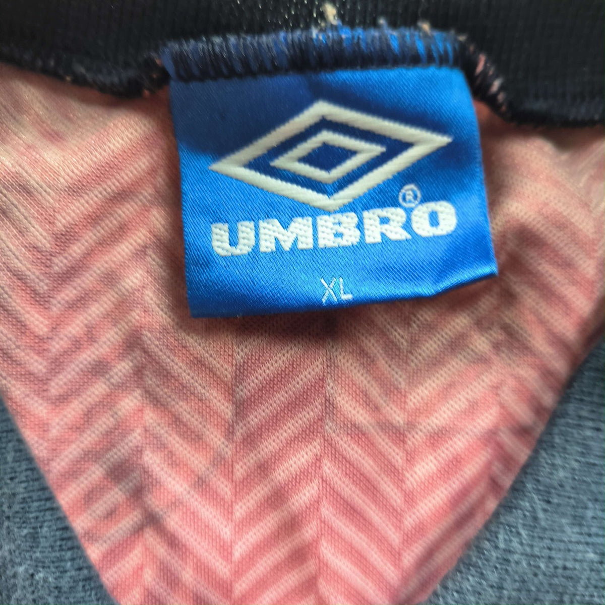 Anglia 1993-95 Umbro vendég foci mez XL-es