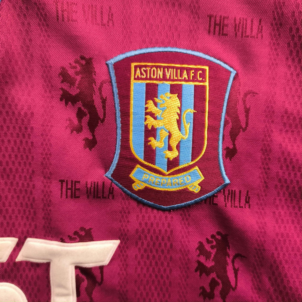 Aston Villa 1995-97 Reebok home football shirt size M
