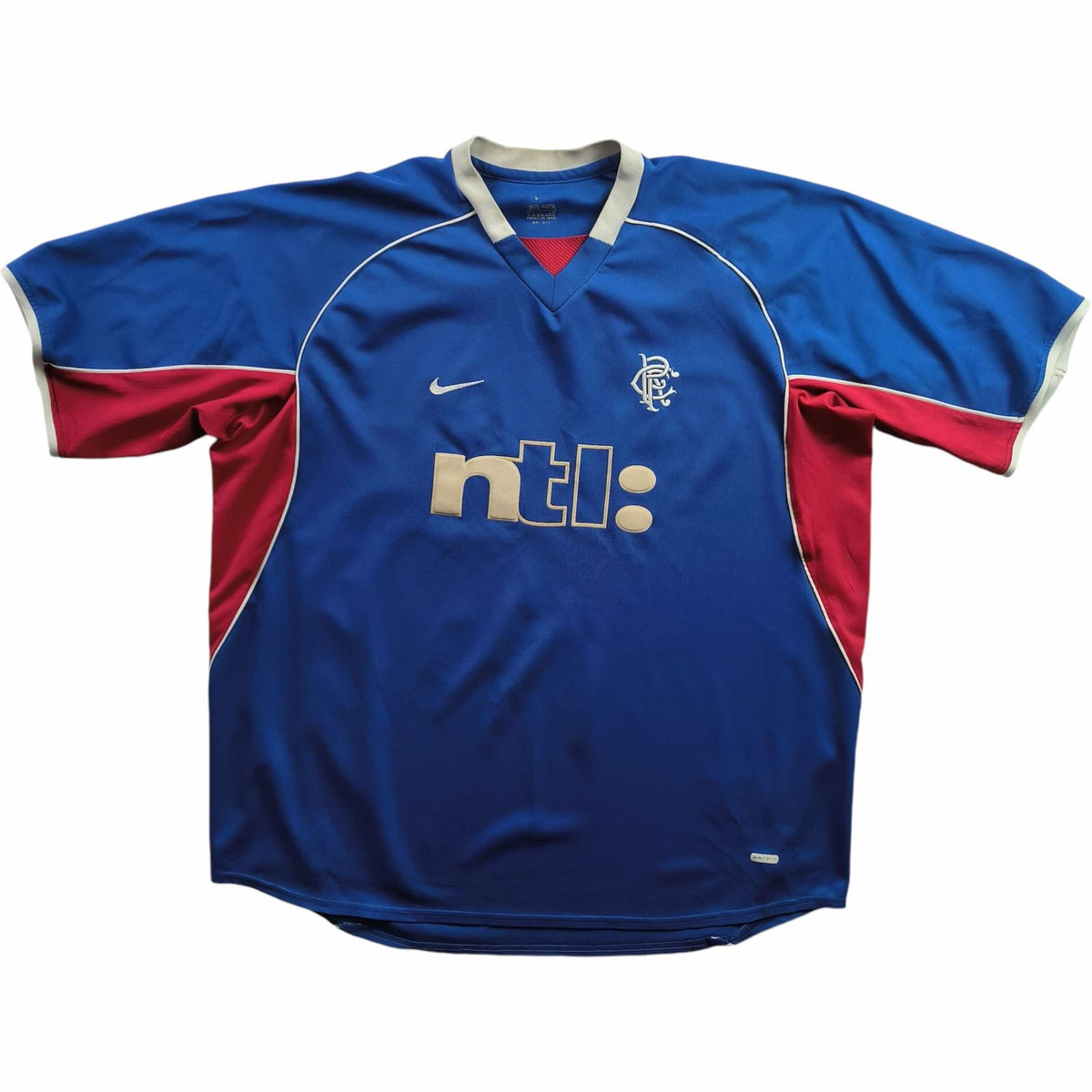 Rangers 2001-02 Nike home football shirt size XXL