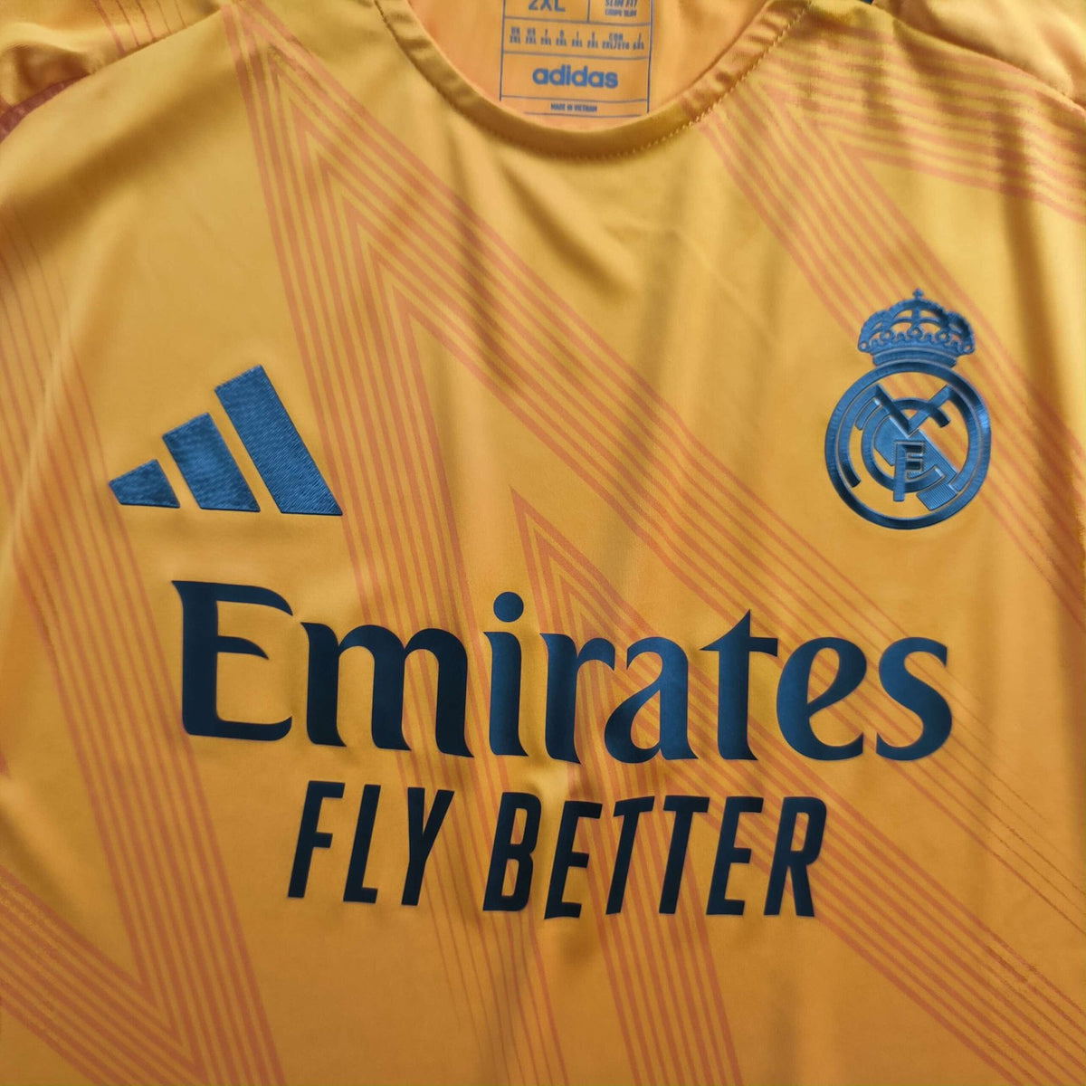 Real Madrid 2024-25 Adidas vendég Player Issue foci mez XXL-es