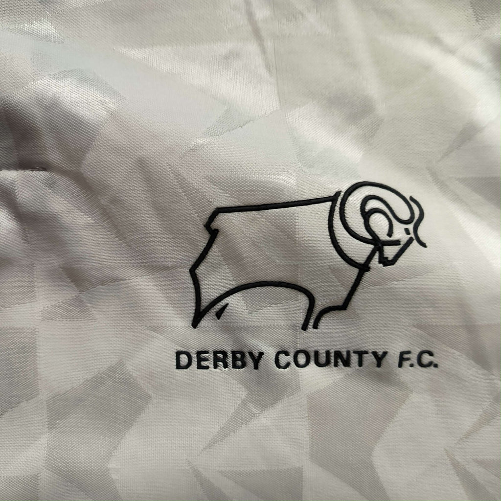 Derby County 1989-91 Umbro hazai foci mez L-es