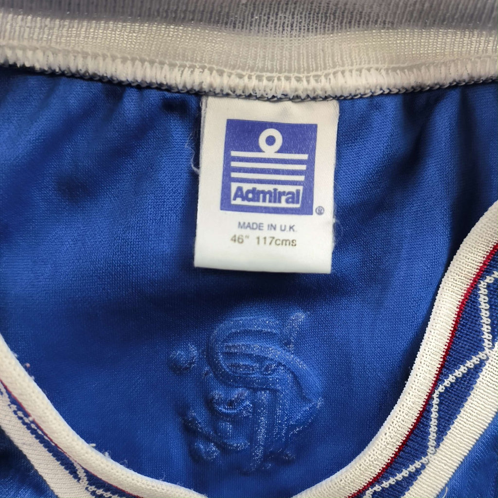 Rangers 1990-92 Admiral home football shirt size XL