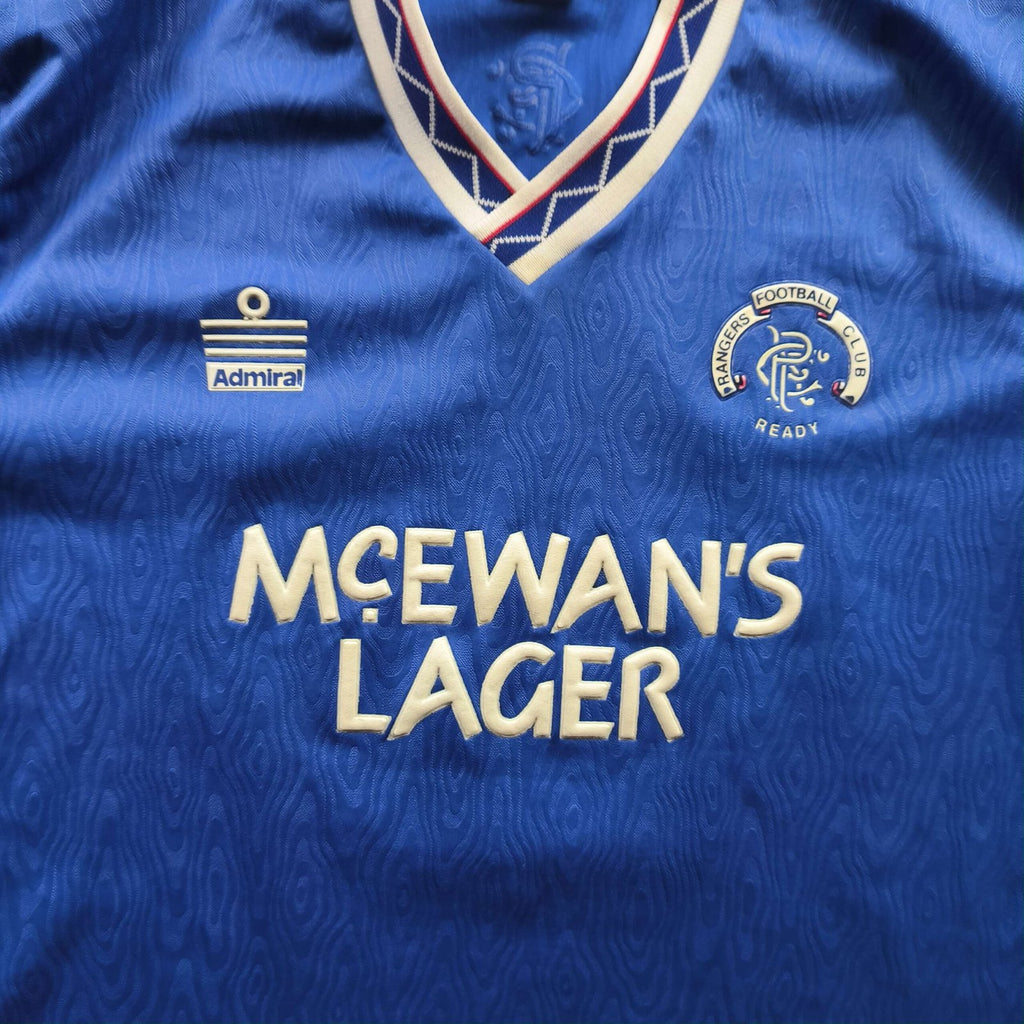 Rangers 1990-92 Admiral home football shirt size XL