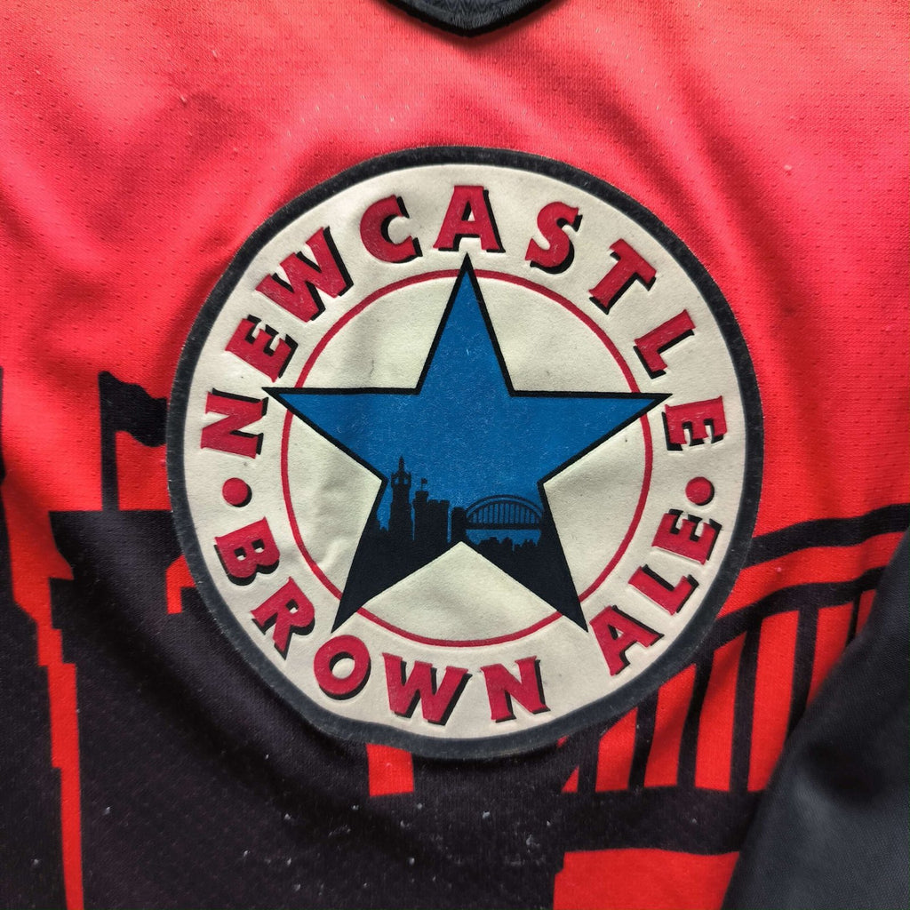 Newcastle United 1996-97 Adidas kapus foci mez M-es