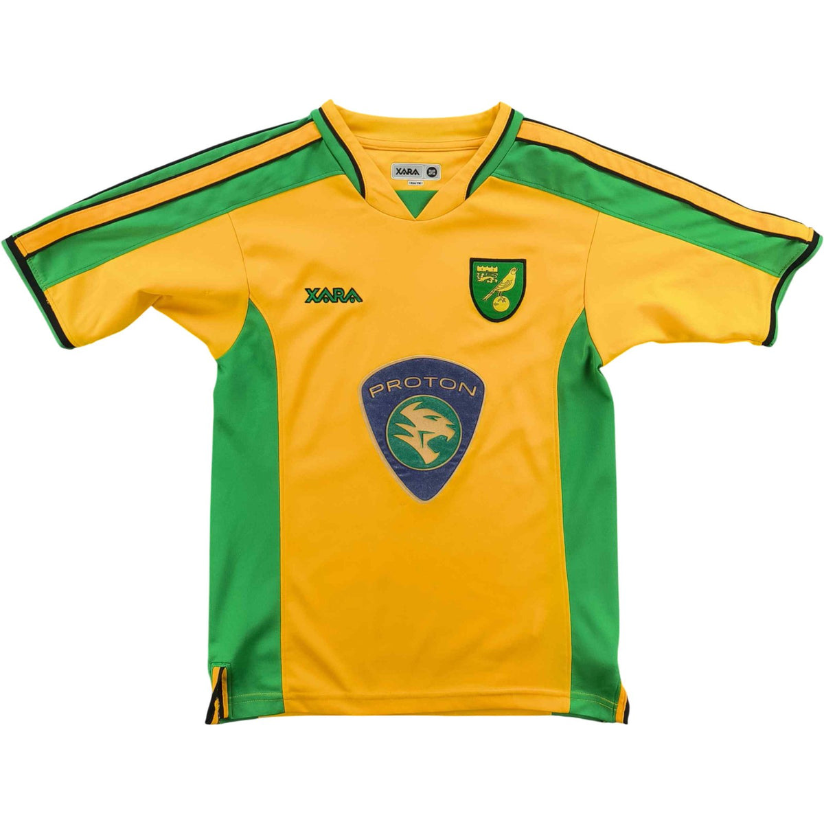 Norwich City 2003-05 Xara home „Olly” football shirt size 152