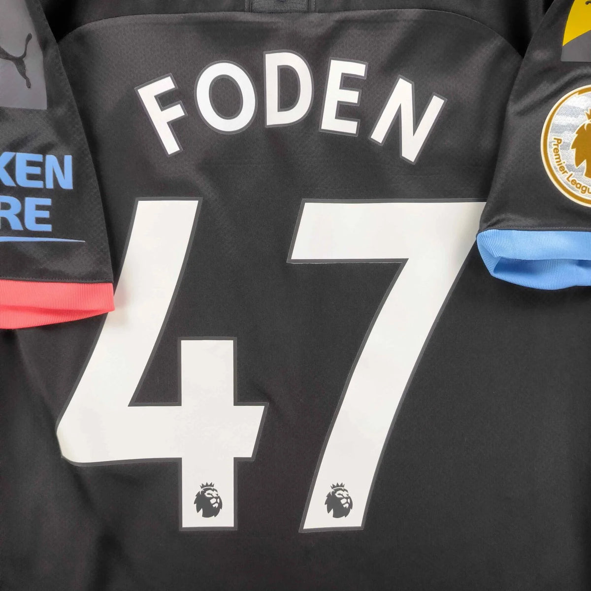 Manchester City 2019-20 Puma away Phil Foden football shirt jersey size XS