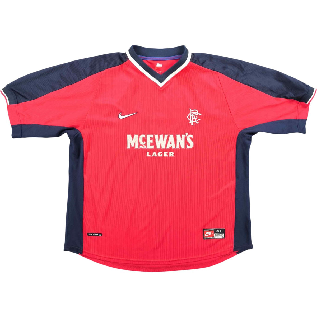 Rangers 1997-98 Nike away football shirt size XL