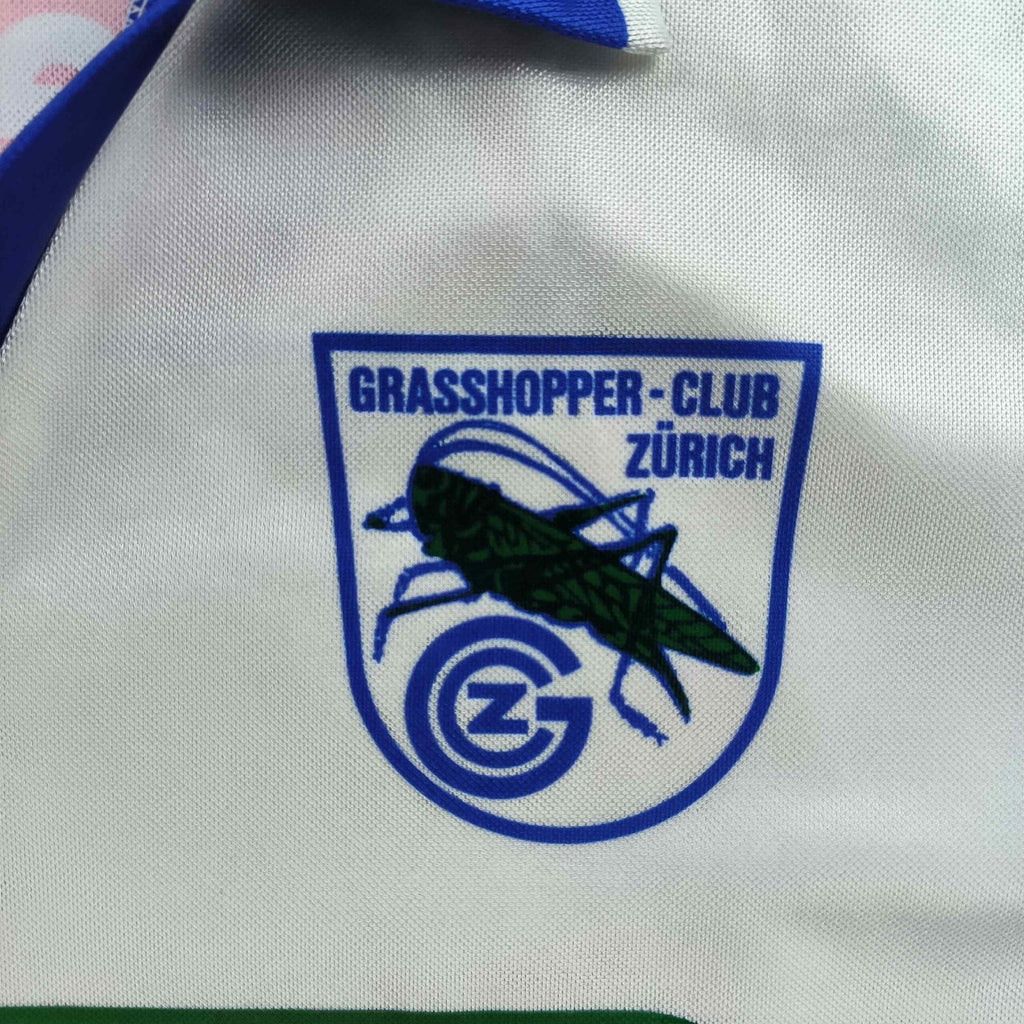 Grasshoppers Zürich 1995-96 Adidas home football shirt size M