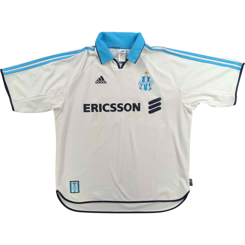 Marseille 1999-2000 Adidas home football shirt size XL