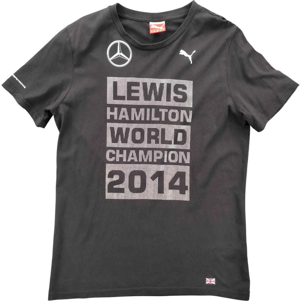 Lewis Hamilton Mercedes F1 2014 World Champion Puma Formula-1 t-shirt size M
