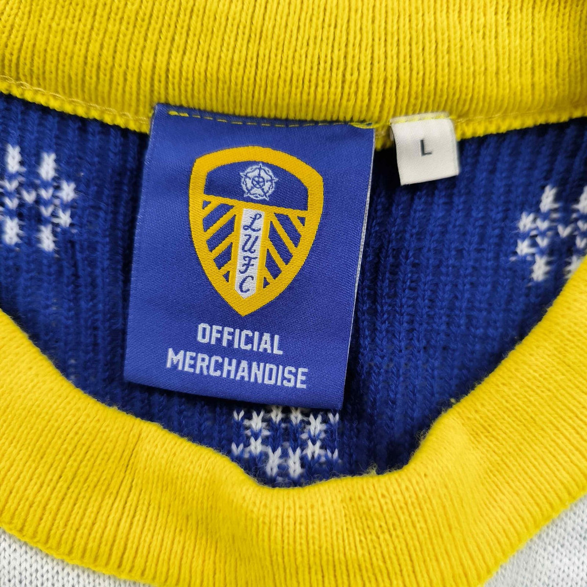 Leeds United karácsonyi felső L-es