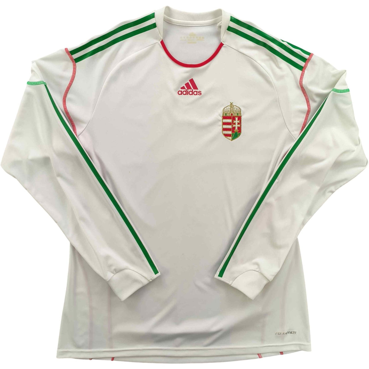 Magyarország 2010-12 Adidas vendég hosszú ujjú Formotion foci mez XL-es