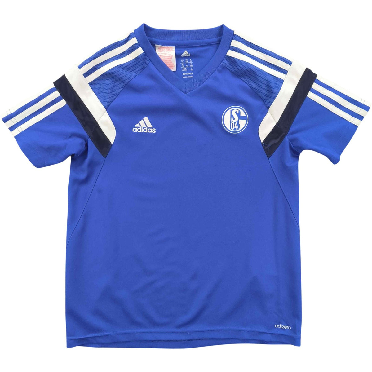 Schalke 2014-15 Adidas training foci mez gyerek 152-es