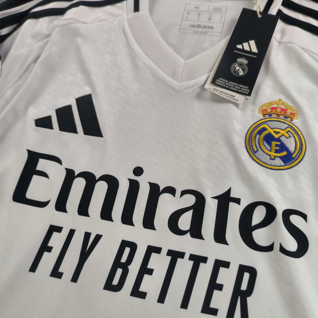 Real Madrid 2024-25 Adidas hazai BL Kylian Mbappe *Új* foci mez M-es