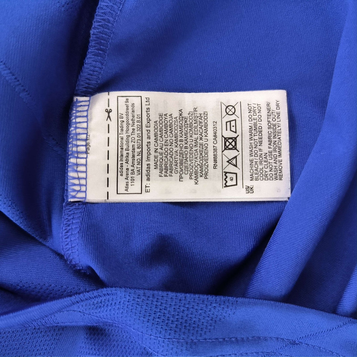 Leicester City 2018-19 Adidas home football shirt size 140