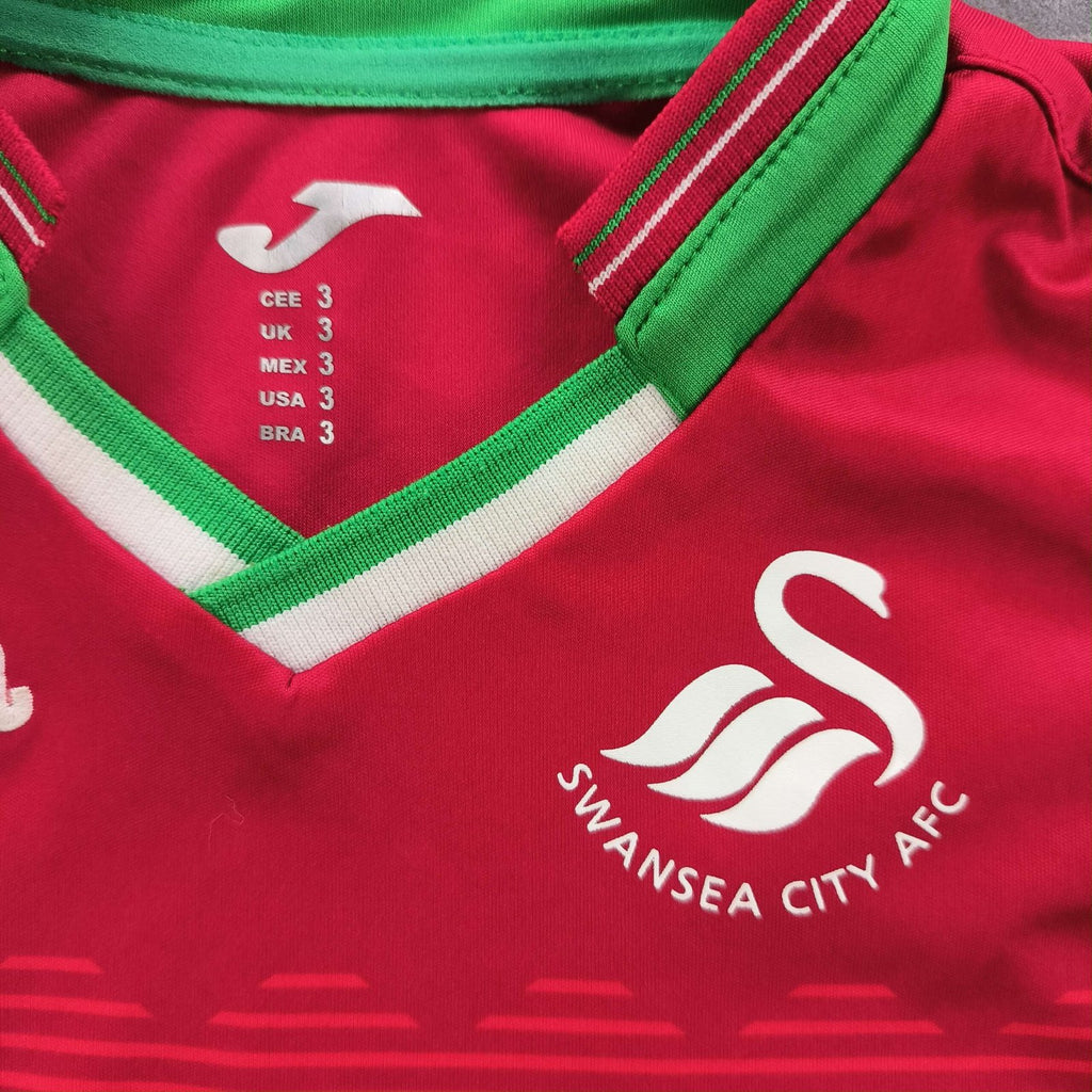 Swansea 2017-18 Joma away football shirt size 3Y