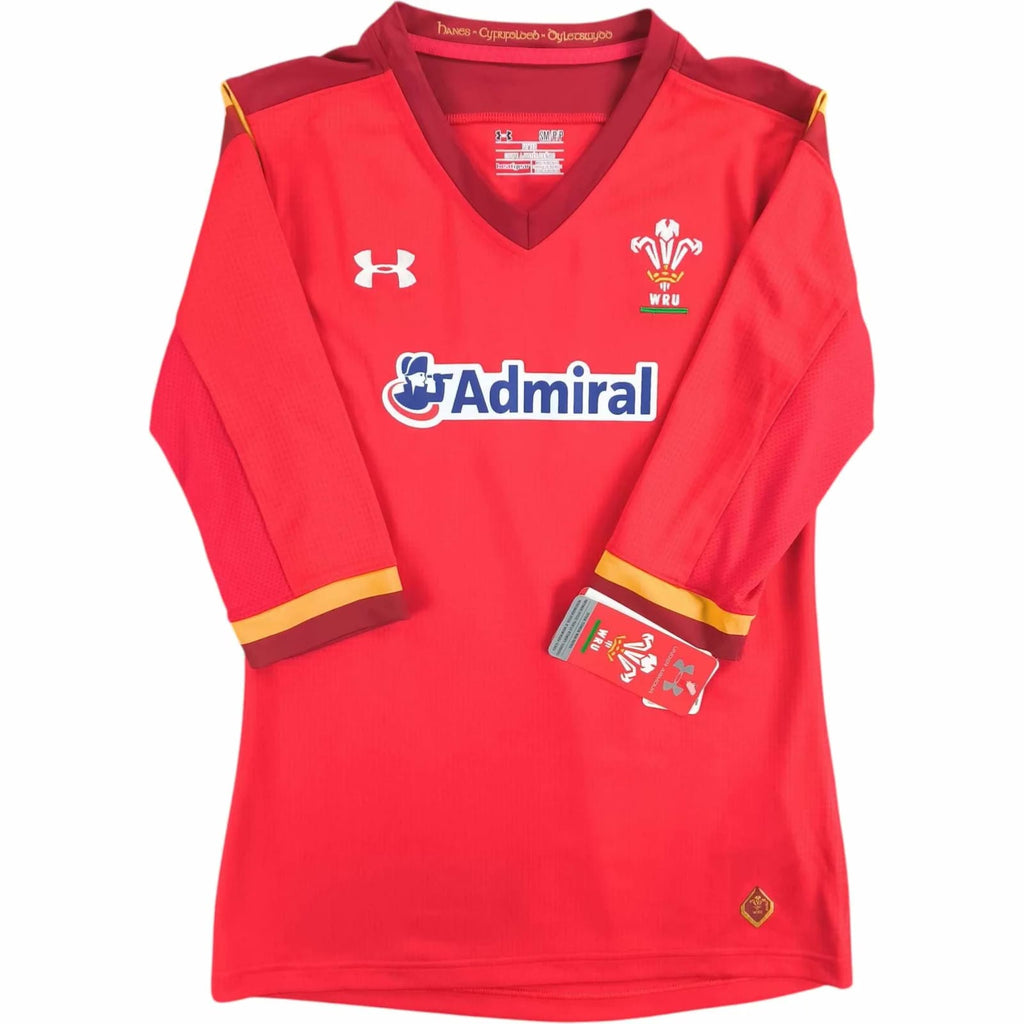 Wales 2015-16 Under Armour home *New* rugby shirt size S