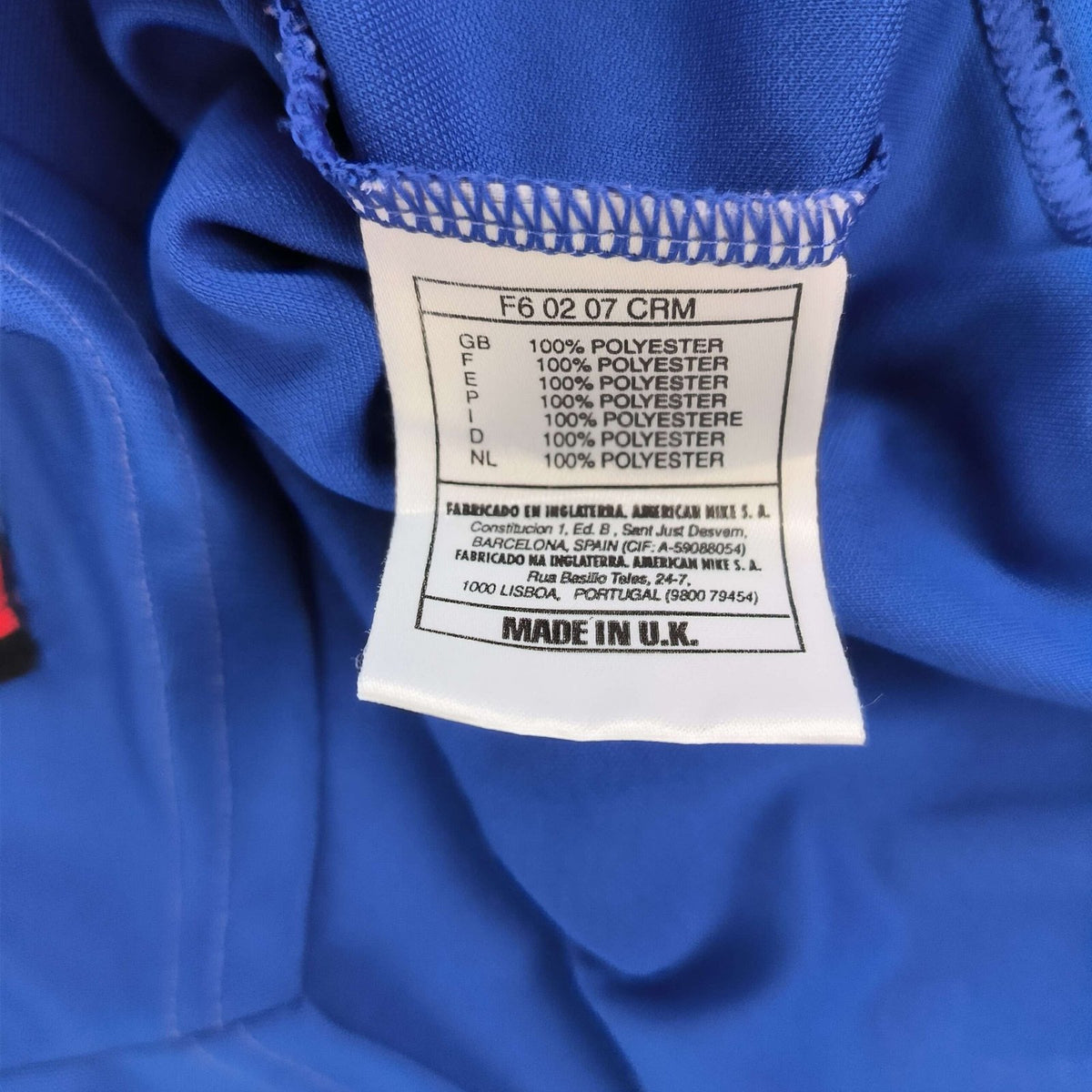 Olaszország 1996-98 Nike hazai foci mez L-es