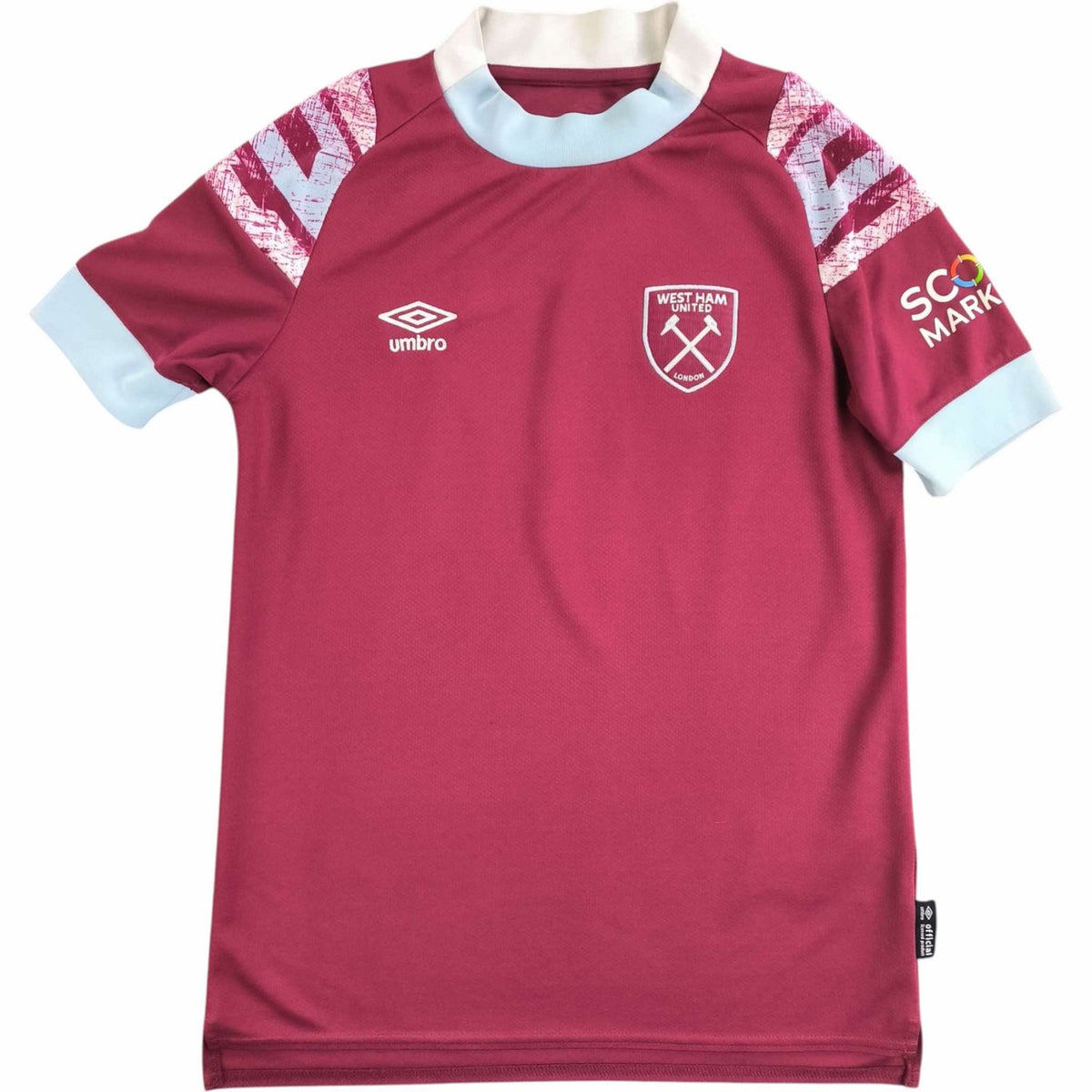 West Ham United 2022-23 Umbro hazai foci mez gyerek M-es