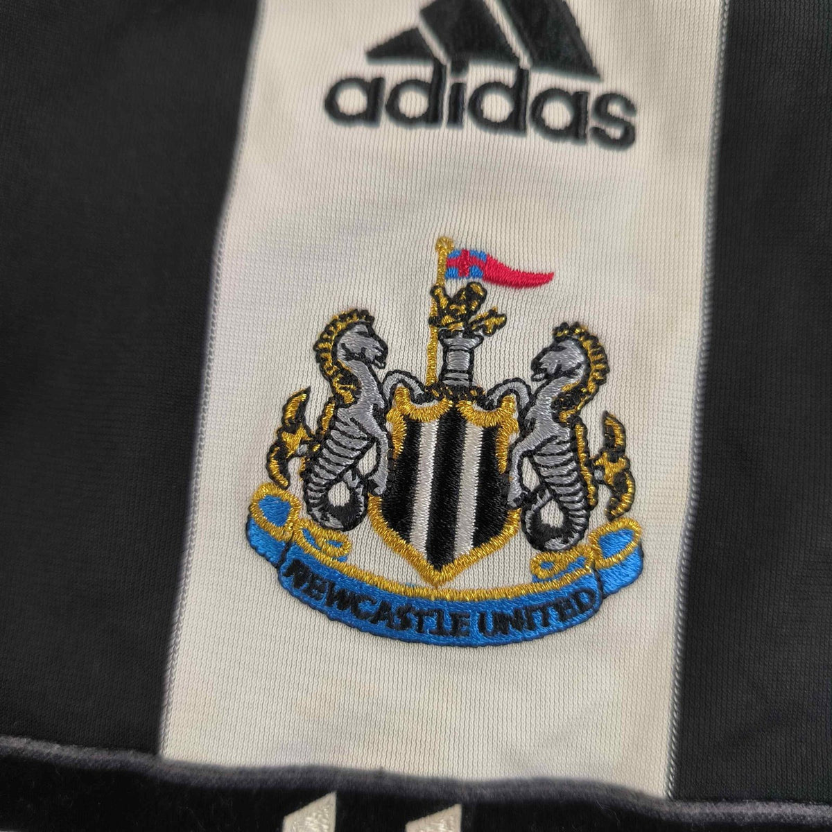 Newcastle United 2007-09 Adidas home football shirt size 92