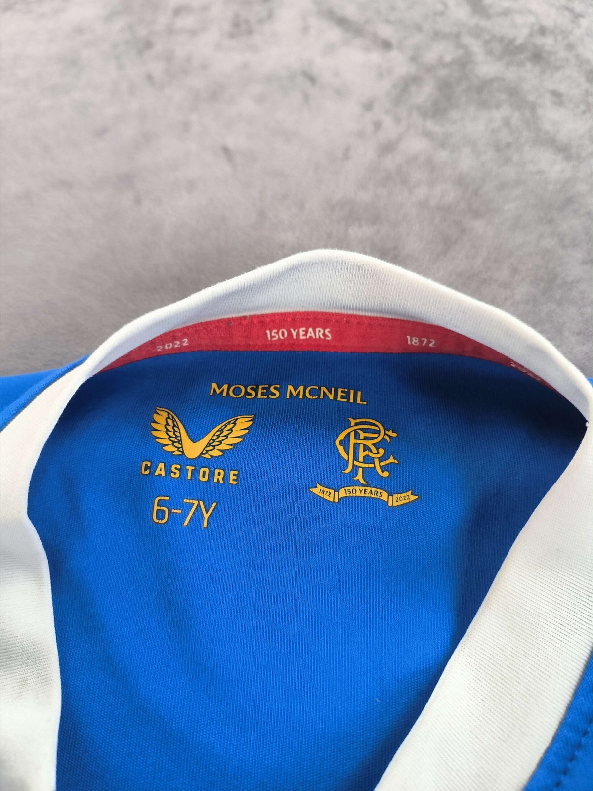 Rangers 2021-22 Castore hazai foci mez gyerek 6-7 éves