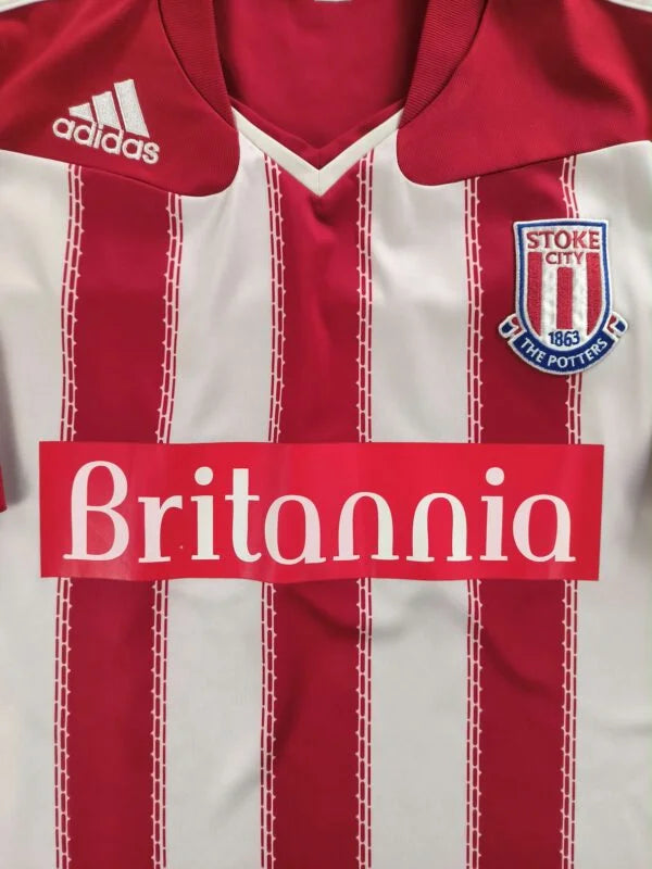 Stoke City 2010-11 Adidas hazai Dean Whitehead foci mez L-es