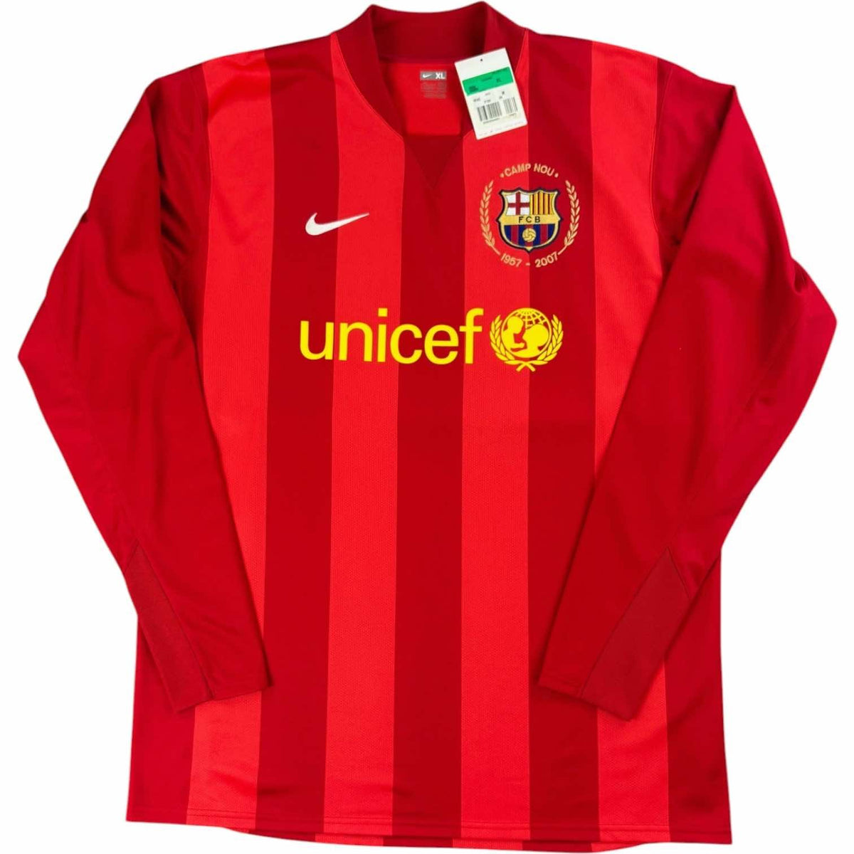 Barcelona 2007-08 Nike kapus Player Issue *Új* foci mez XL-es