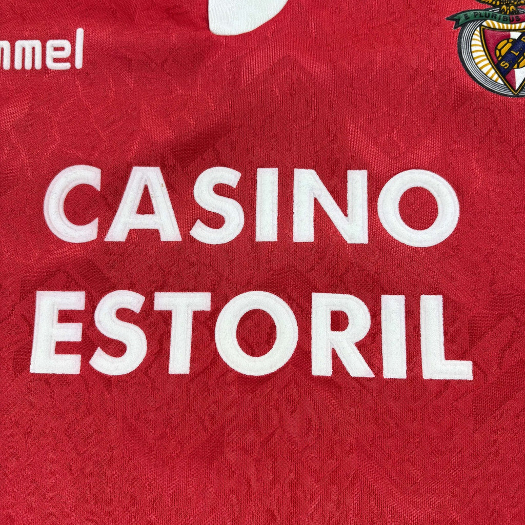 Benfica 1992-93 Hummel home football shirt size S