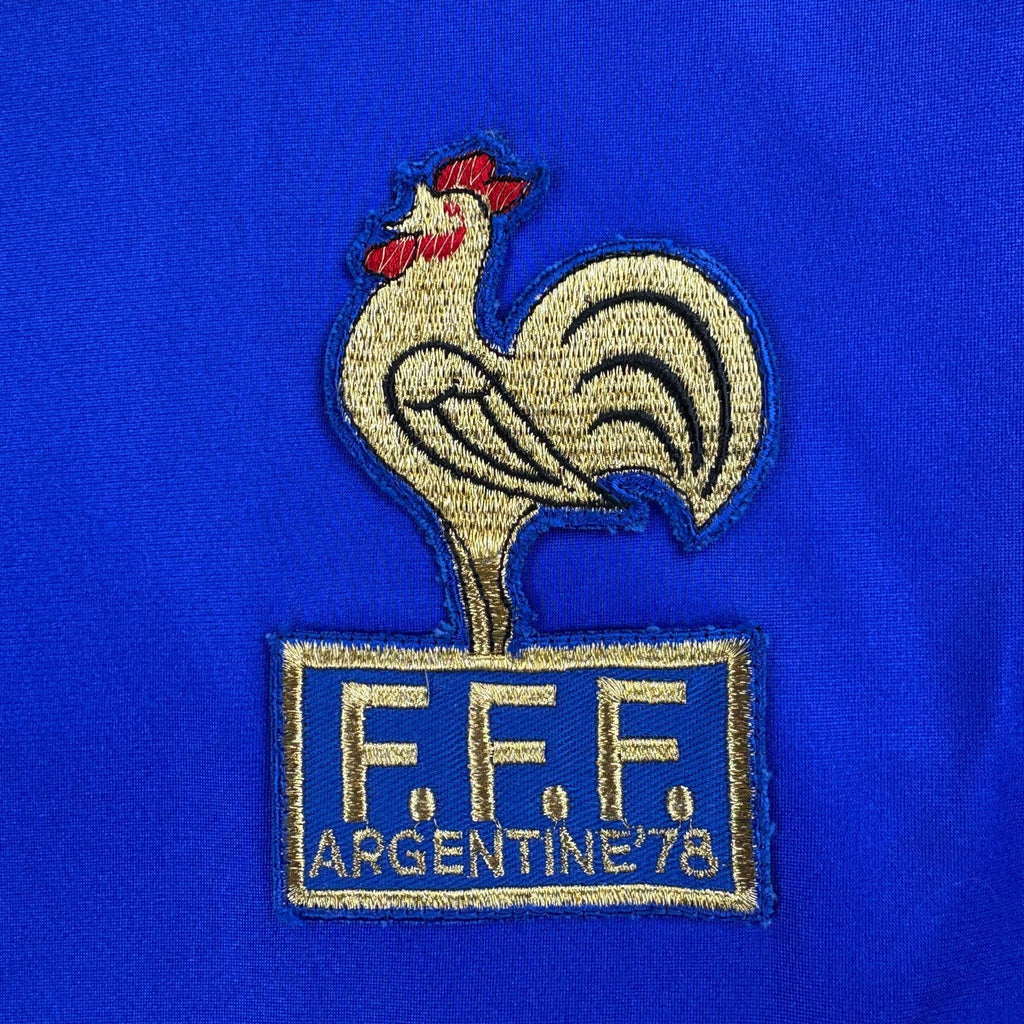 France 1978-80 Adidas home long sleeve football shirt size S