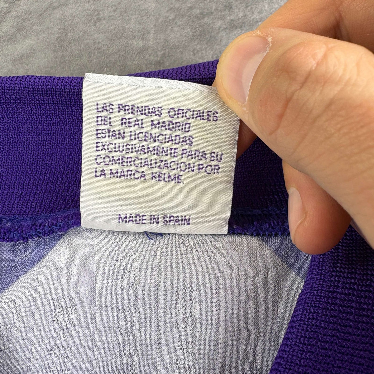 Real Madrid 1996-97 Kelme vendég foci mez L-es
