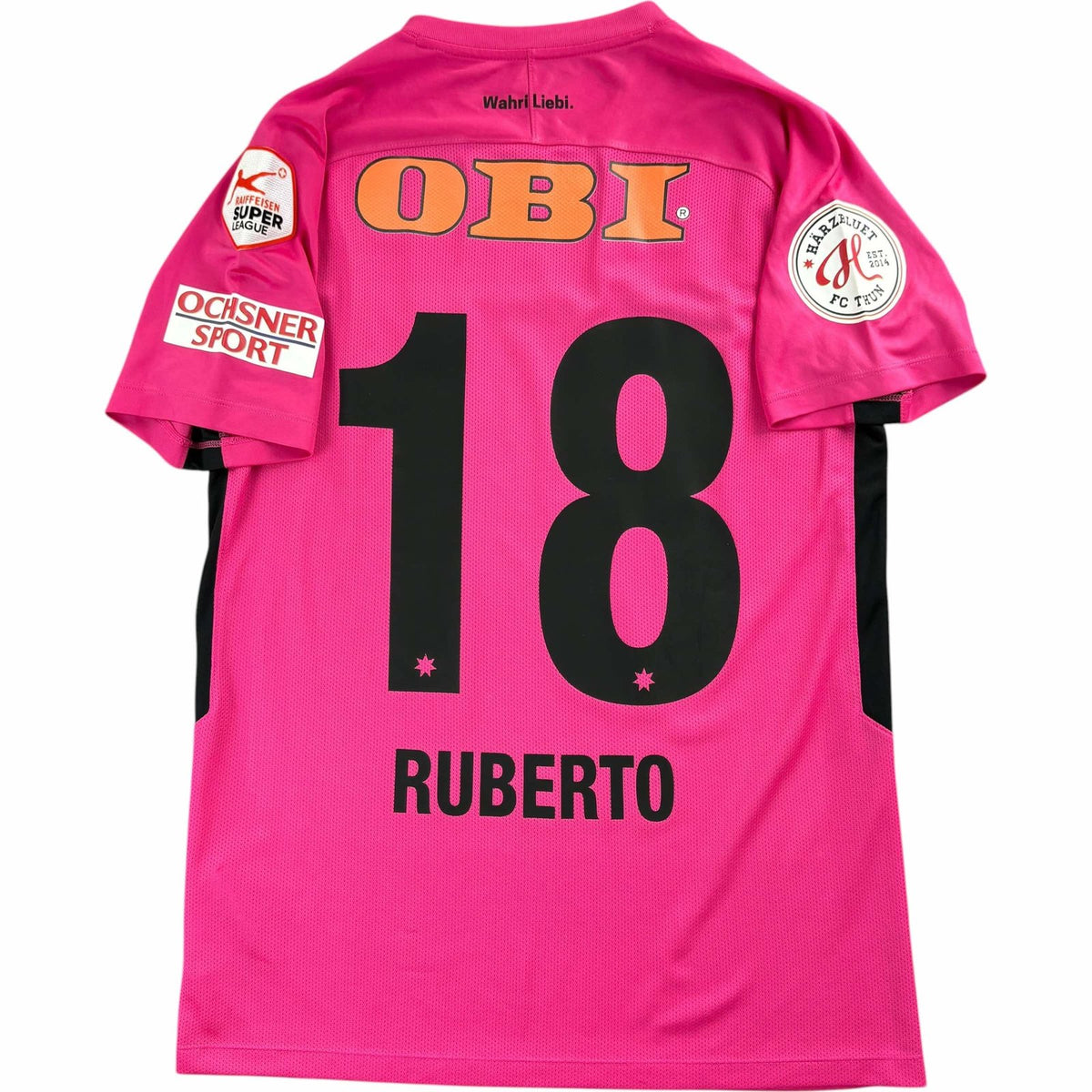 FC Thun 2018-19 Nike Francesco Ruberto football shirt size M