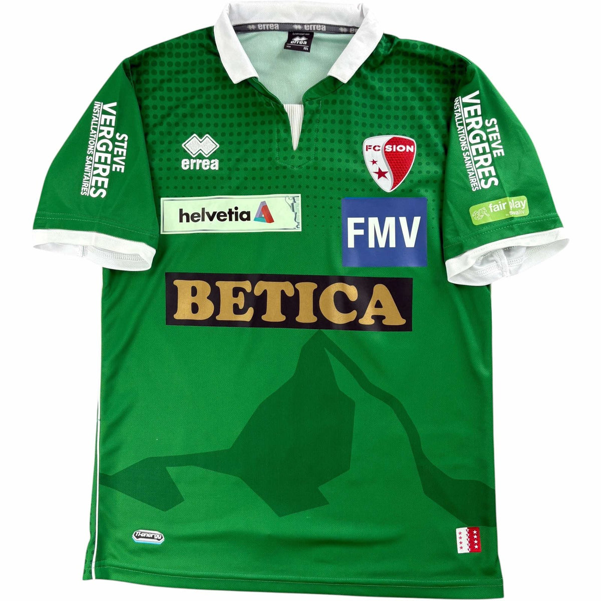 Sion 2016-17 Errea goalkeeper Joao Castanheira football shirt size M