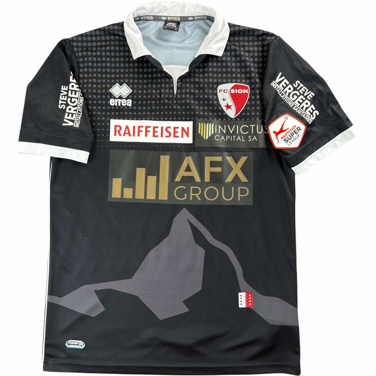 Sion II 2016-17 Errea goalkeeper Noah Berchtold football shirt size L