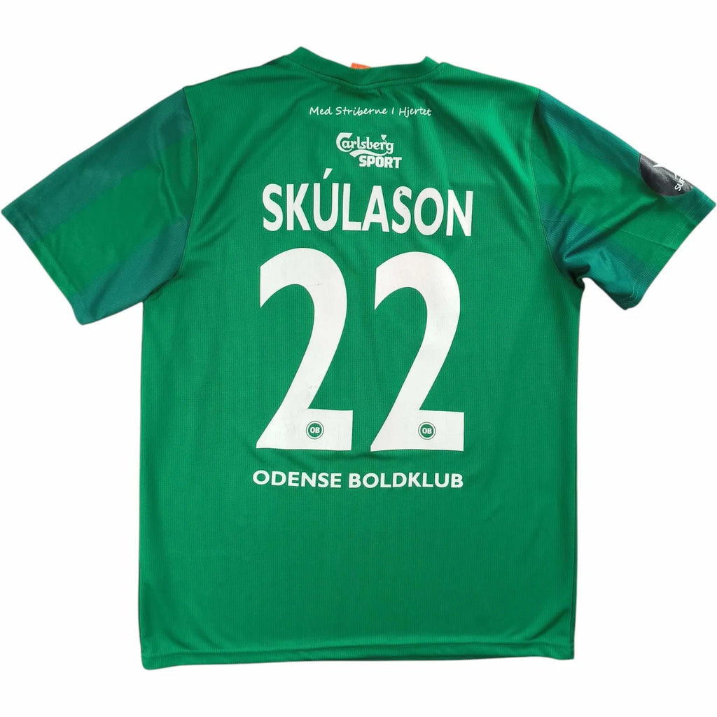 Odense 2014-15 Puma away Ari Skulason football shirt size L