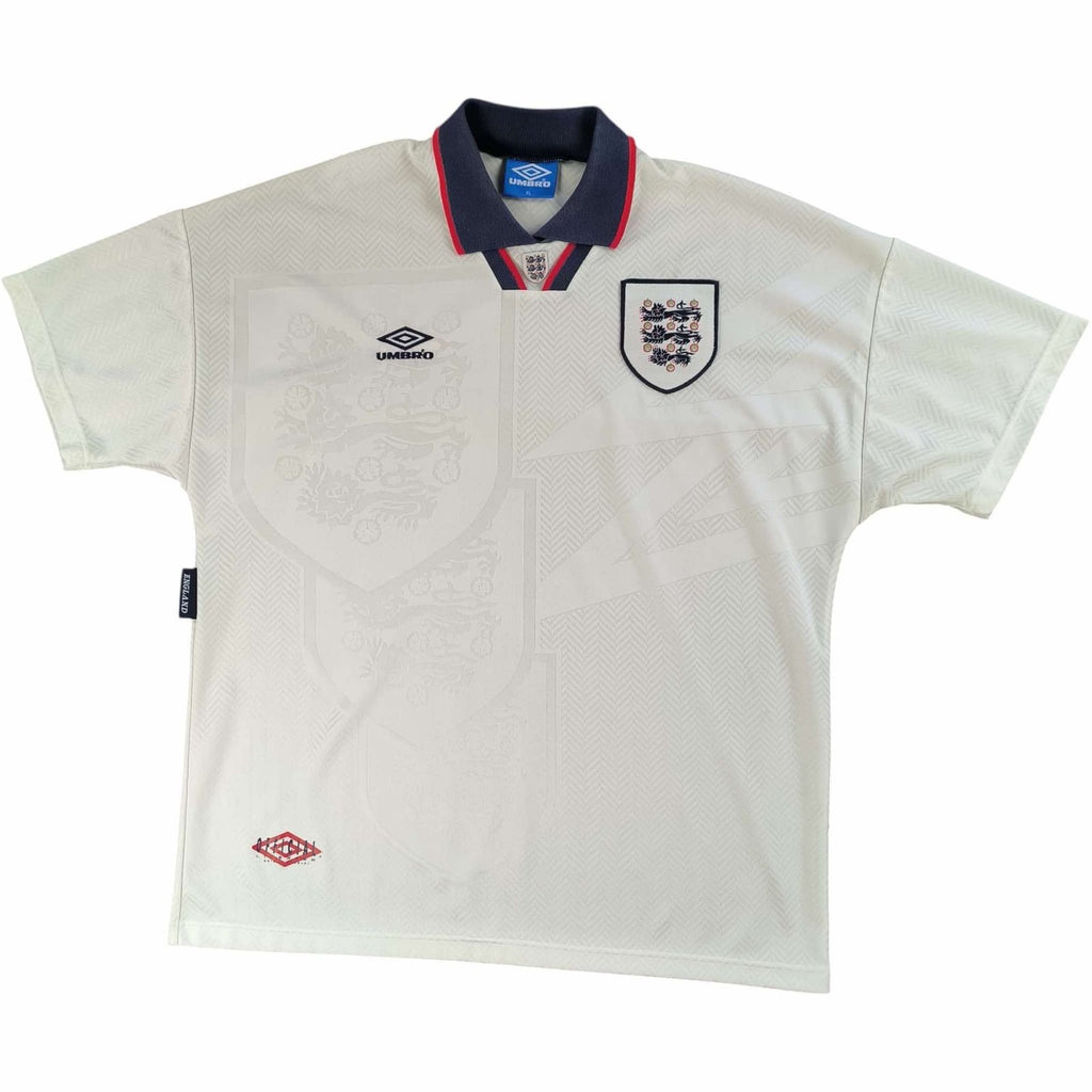 England 1993-95 Umbro home football shirt size XL