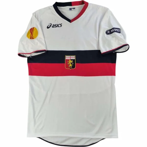Genoa 2010-11 Asics vendég EL Emiliano Moretti *Aláírt* foci mez L-es