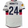Genoa 2010-11 Asics vendég EL Emiliano Moretti *Aláírt* foci mez L-es