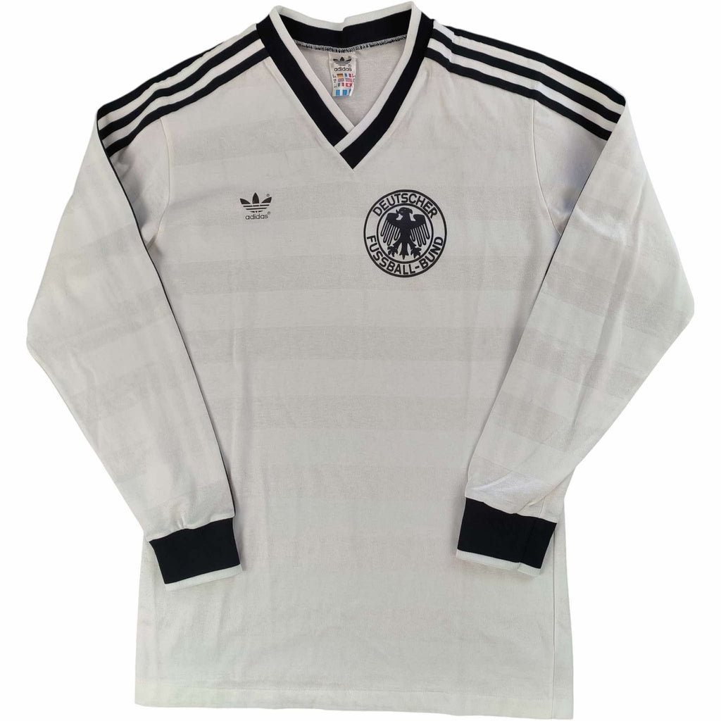 Germany 1984-86 Adidas home long sleeve football shirt size M