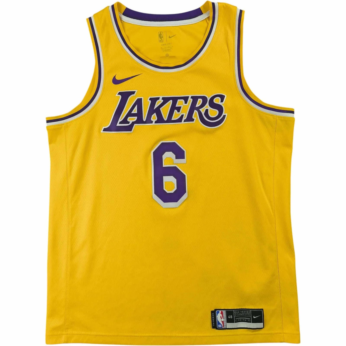 Los Angeles Lakers LeBron James Nike Swingman NBA jersey size L
