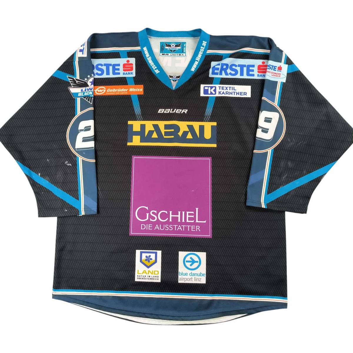 Black Wings Linz Sági Martin #29 ice hockey jersey size XL