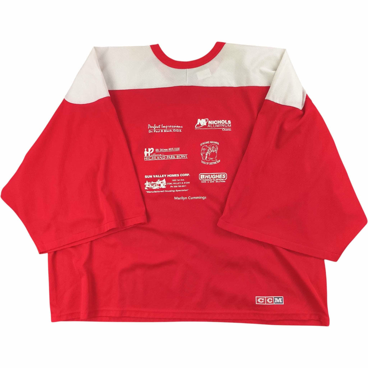 Sergei Zvyagin’s Goalie School CCM ice hockey jersey size XXL