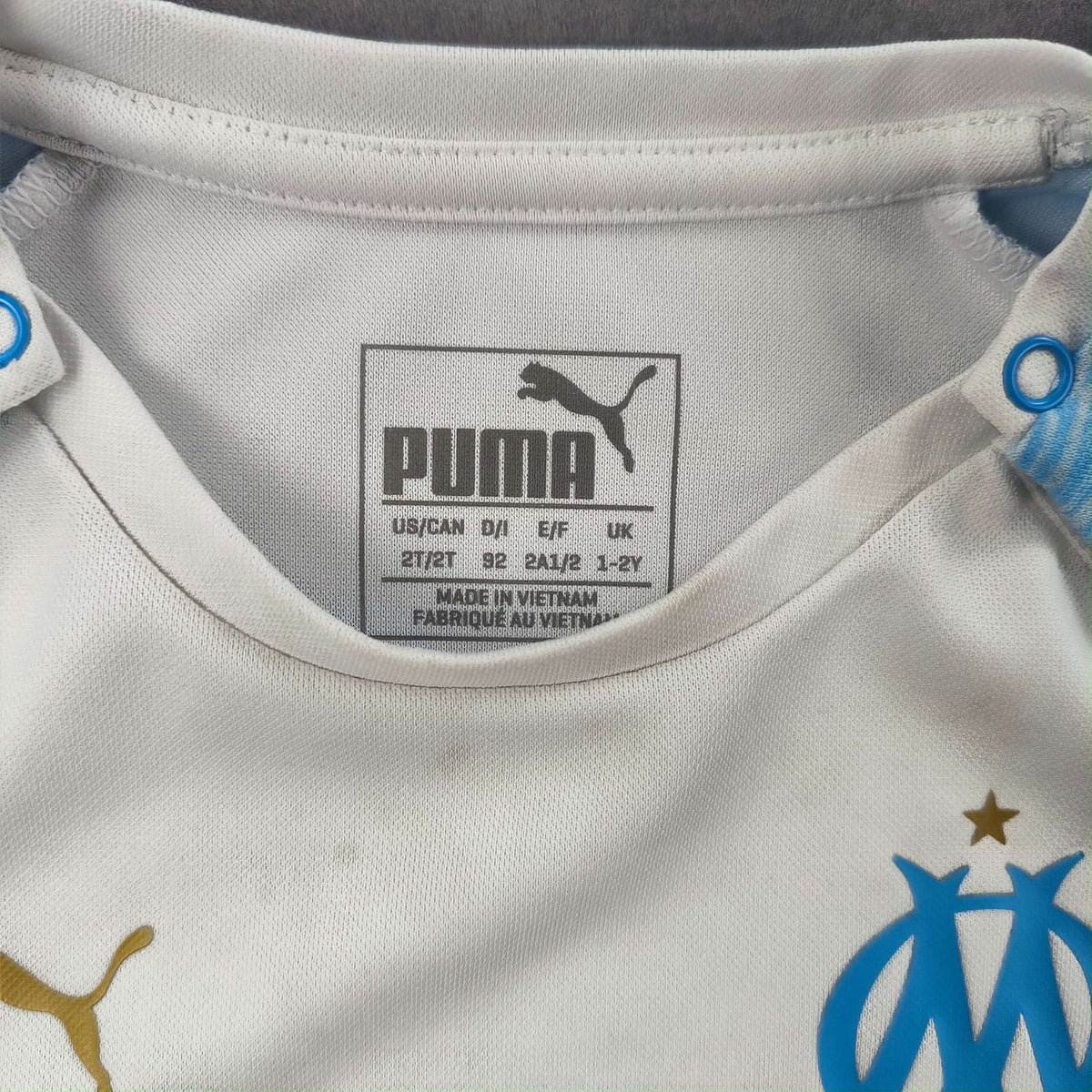 Marseille 2018-19 Puma home football shirt size 92