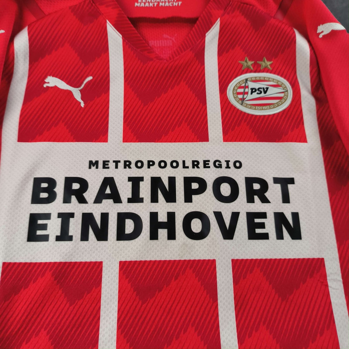 PSV Eindhoven 2021-22 Puma hazai foci mez gyerek 140-es