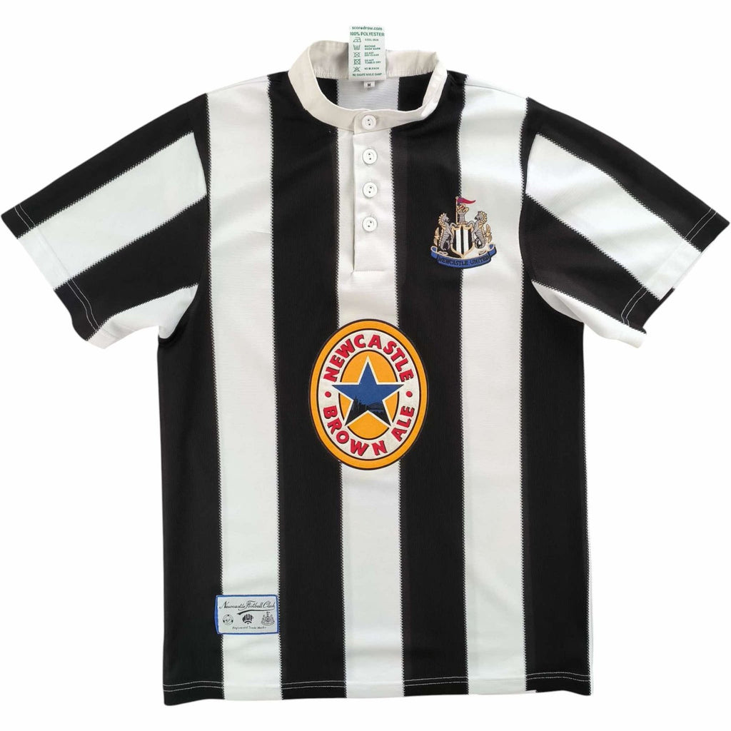 Newcastle United 1995-97 Score Draw home retro football shirt size M