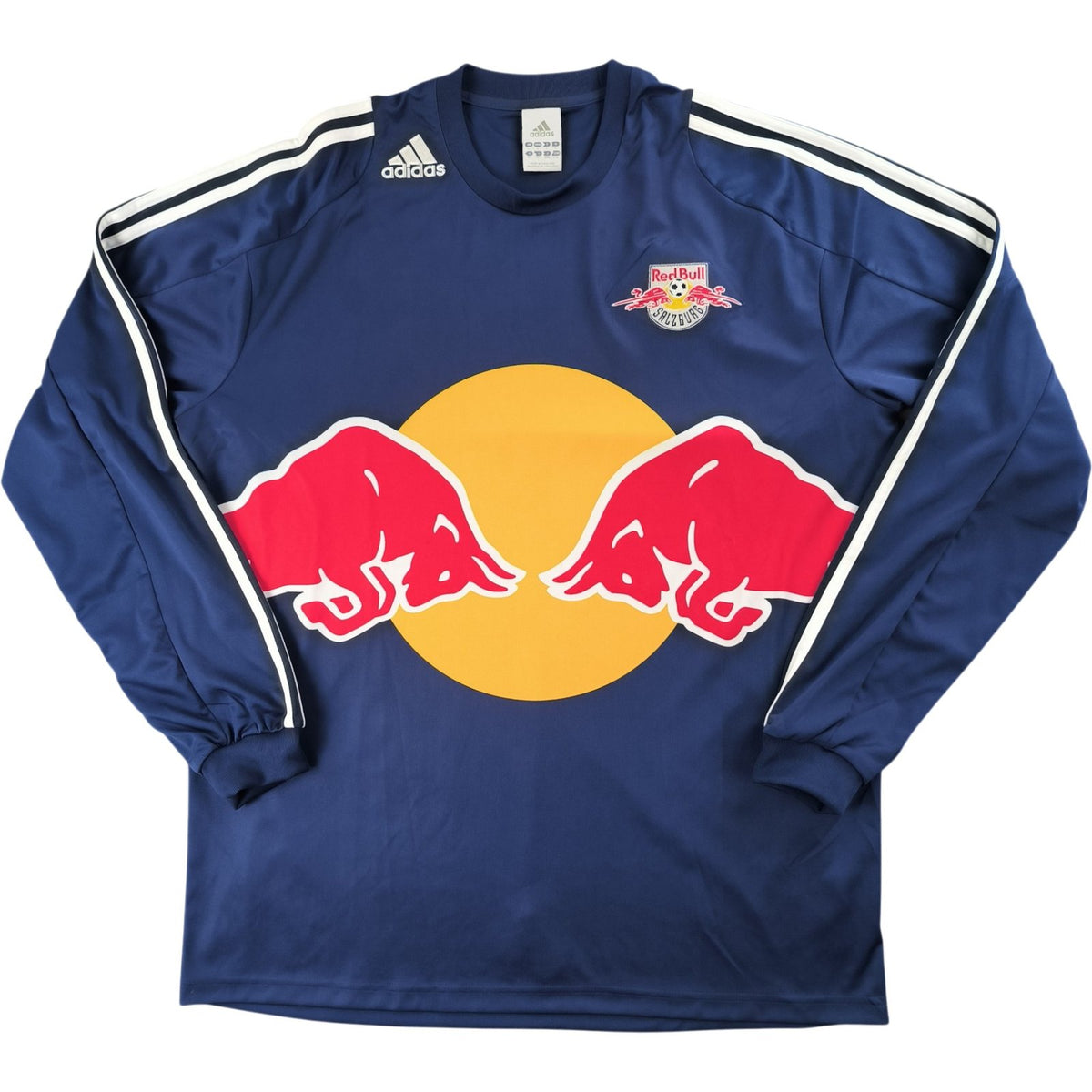 Red Bull Salzburg 2006-07 Adidas vendég hosszú ujjú foci mez L-es