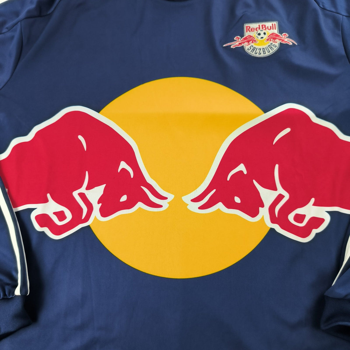 Red Bull Salzburg 2006-07 Adidas vendég hosszú ujjú foci mez L-es