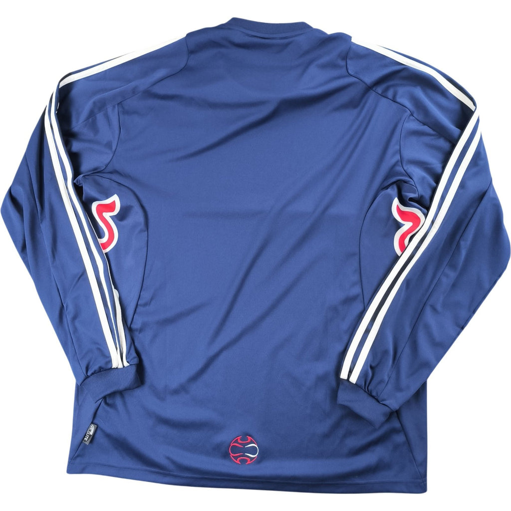Red Bull Salzburg 2006-07 Adidas vendég hosszú ujjú foci mez L-es